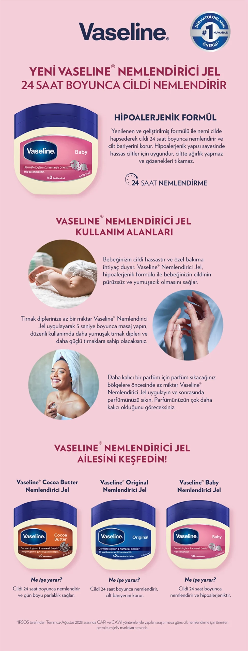 Vaseline Nemlendirici Jel Baby 100 ml - Gratis