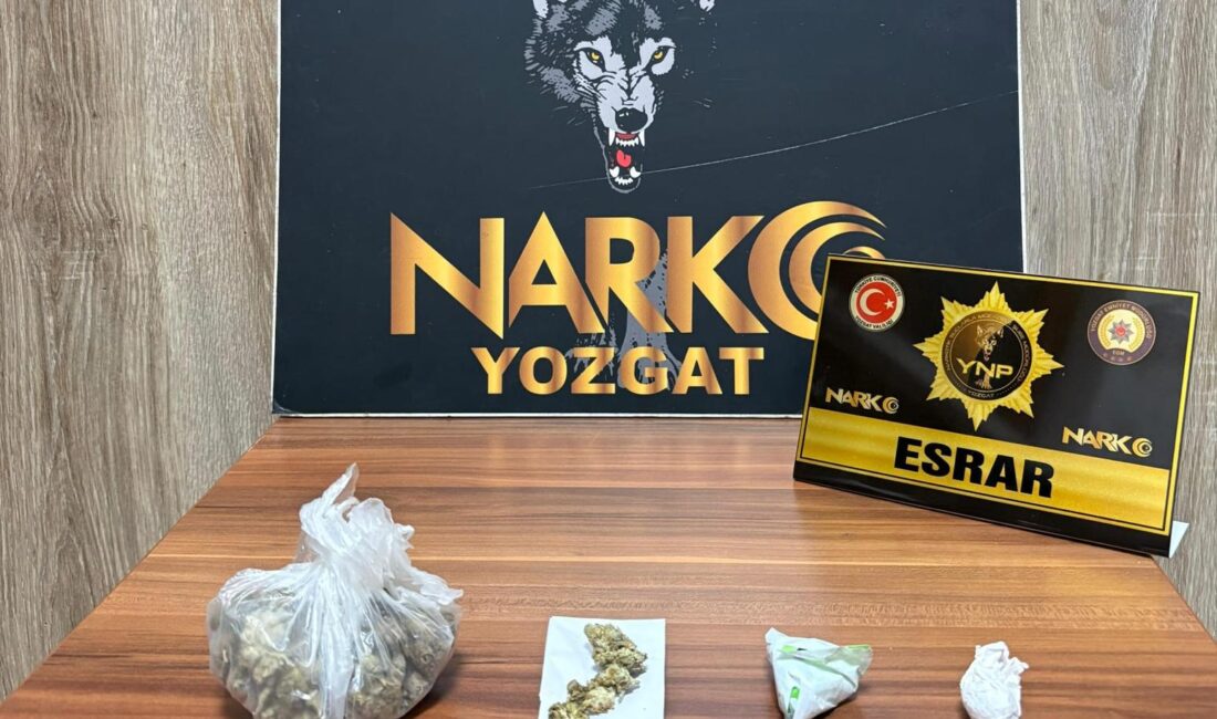 Yozgat/Yerköy Narkotik Suçlarla Mücadele Şube Müdürlüğü ekipleri ile Yerköy Suç