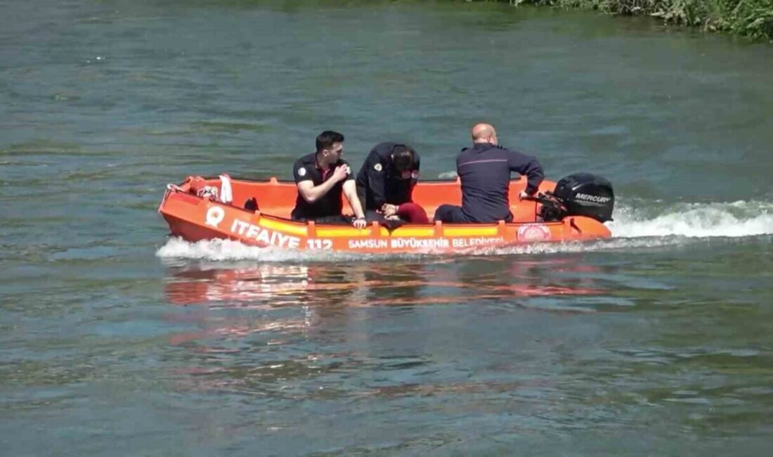 Samsun’un Çarşamba ilçesinde Yeşilırmak Nehri’nde baygın halde bulunan bir kişi
