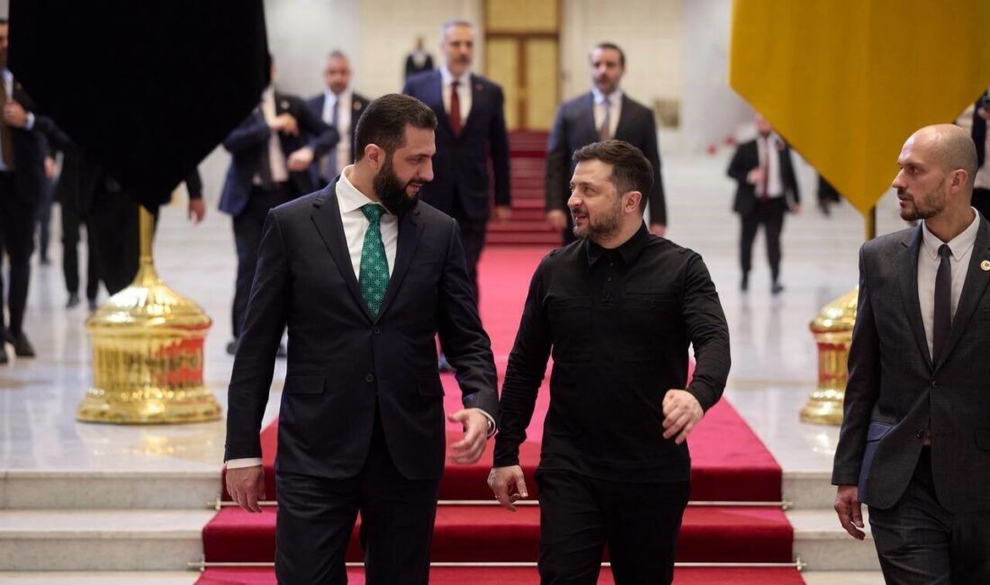 Ukrayna Devlet Başkanı Vladimir Zelenskiy, Suriye’deki görüşmeler hakkında bilgi verdi.