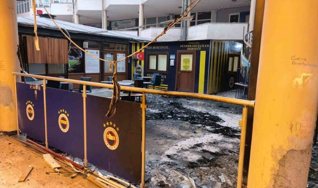 Bursa’nın İnegöl ilçesinde bulunan bir pasajın içerisinde yer alan Fenerbahçeliler