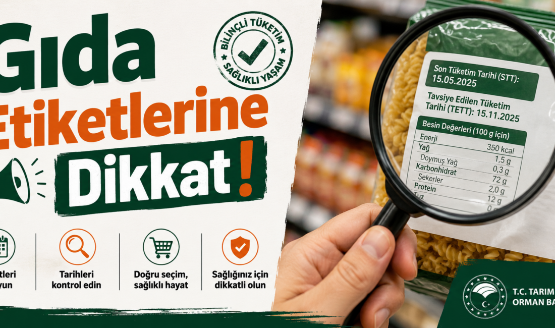  Yerköy İlçe Tarım ve Orman Müdürlüğü, vatandaşları gıda etiketleri konusunda