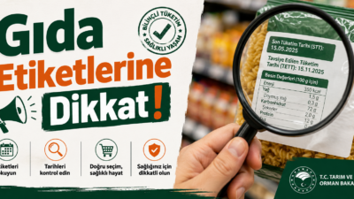  Yerköy İlçe Tarım ve Orman Müdürlüğü, vatandaşları gıda etiketleri konusunda
