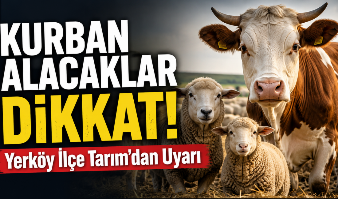 Yaklaşan Kurban Bayramı öncesinde Yerköy İlçe Tarım ve Orman Müdürlüğü,