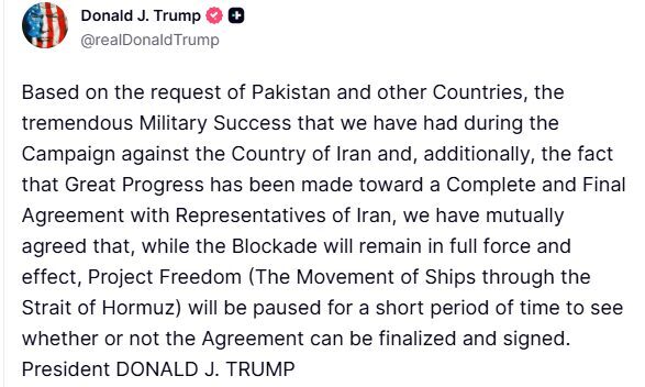 ABD Başkanı Donald Trump, İran’a yönelik uygulanan deniz ablukasının devam