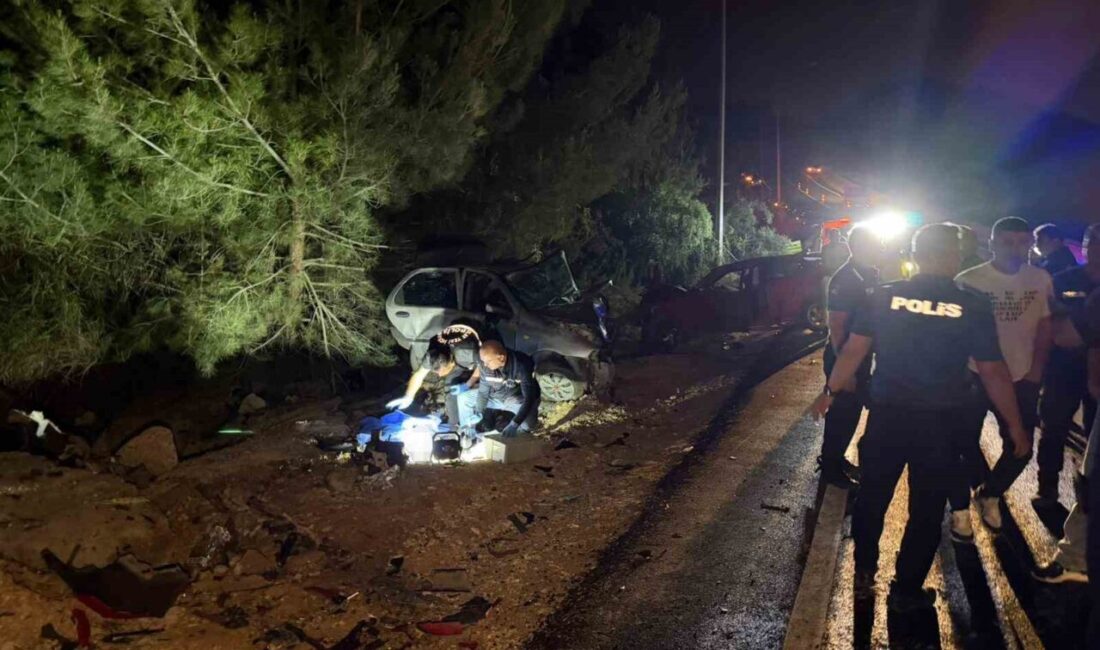 Adana’da meydana gelen trafik kazasında iki otomobilin çarpışması sonucu bir