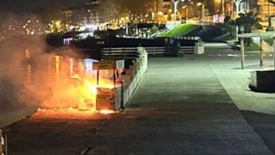 Akçakoca ilçesinde akşam geç saatlerde meydana gelen bir yangın sonucunda