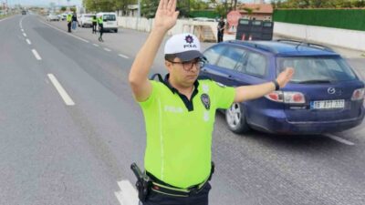Aksaray’da bayram tatilinin son gününde, özellikle kara yollarında polis ekipleri