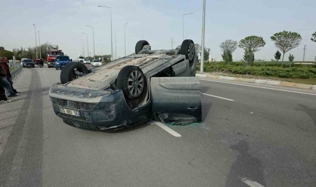 Aksaray’da meydana gelen bir trafik kazasında, hafif ticari araç ile