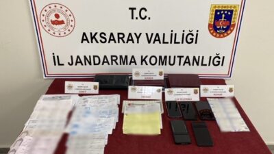 Jandarma, Aksaray’da tefecilik yapan şahıslara yönelik operasyon düzenledi ve 4