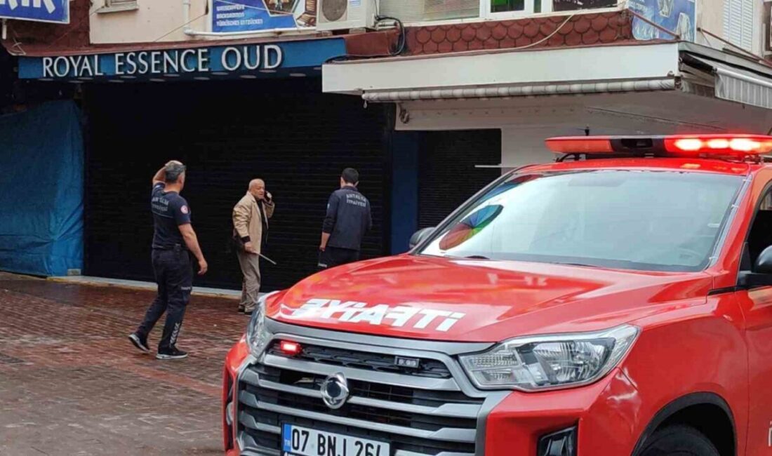 Alanya ilçesindeki bir iş yerinde, sabah saatlerinde meydana gelen olayda,