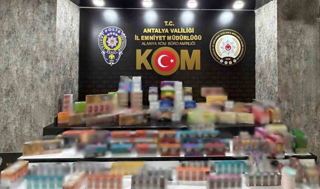 Antalya’da, Kaçakçılık ve Organize Suçlarla Mücadele ekipleri tarafından son bir