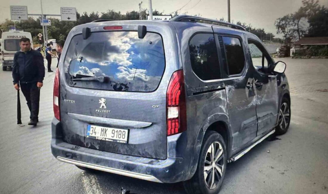 Arnavutköy’de meydana gelen zincirleme kazada 5 kişi yaralanırken, tüm olay