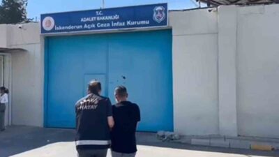 Hatay’ın Arsuz ilçesinde hakkında hapis cezası bulunan bir şahıs, Hatay