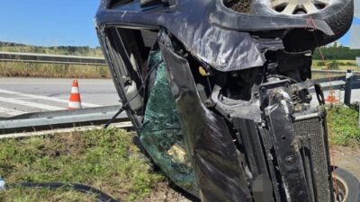 Samsun’un Bafra ilçesinde meydana gelen trafik kazasında bir hafif ticari