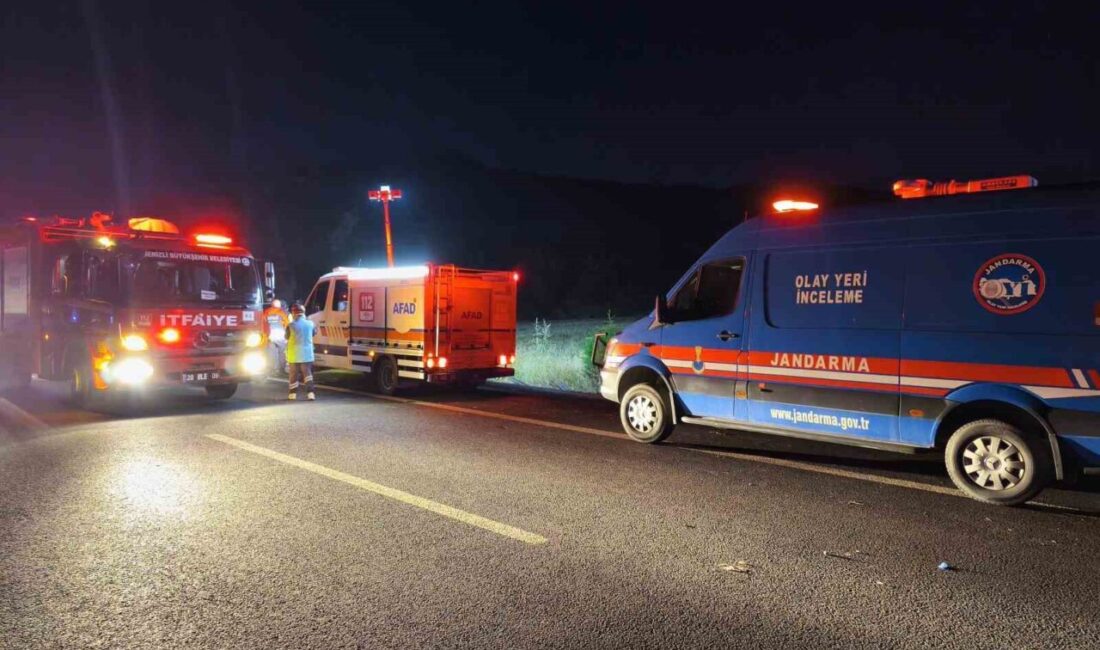 Denizli’nin Sarayköy ilçesinde meydana gelen trafik kazasında, bir yolcu otobüsü