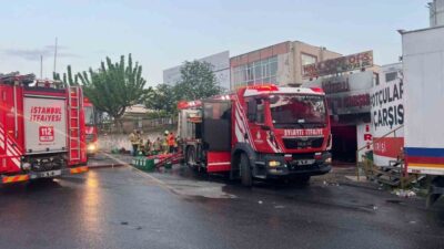 Başakşehir’de dün akşam parfüm imalatı tesisinde meydana gelen yangın, tesisin