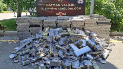 Batman ilinde Kaçakçılık ve Organize Suçlarla Mücadele Şube Müdürlüğü ekipleri,