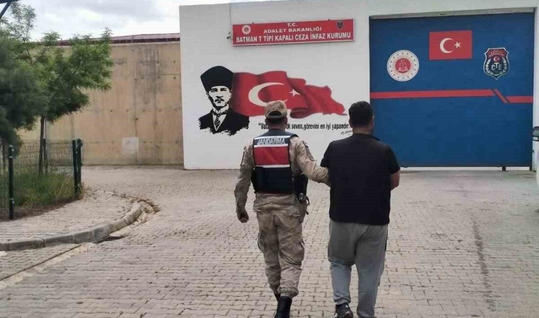 Batman ilinde, uzun yıllar hapis cezasına çarptırılan bir kişi, jandarma