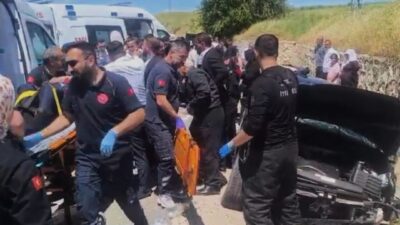Batman ilinde yaşanan trafik kazasında seyir halindeki bir aracın istinat