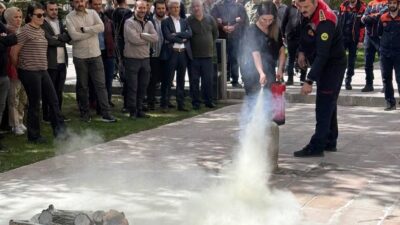 Bayburt Adliyesi personeline yangınla mücadele ve doğru müdahale teknikleri konusunda