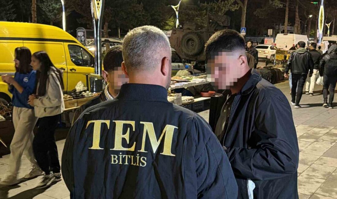 Bitlis Emniyet Müdürlüğü tarafından yürütülen operasyon kapsamında, Tatvan ilçesinde Kurban