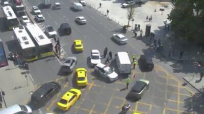 Beşiktaş’ta meydana gelen trafik kazasında, bir ticari aracın çarptığı kadın