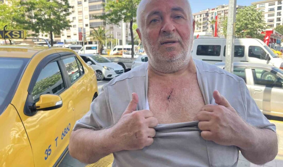 İzmir’in Karabağlar ilçesinde bir taksi şoförü boğazından bıçaklanarak gasp girişimine