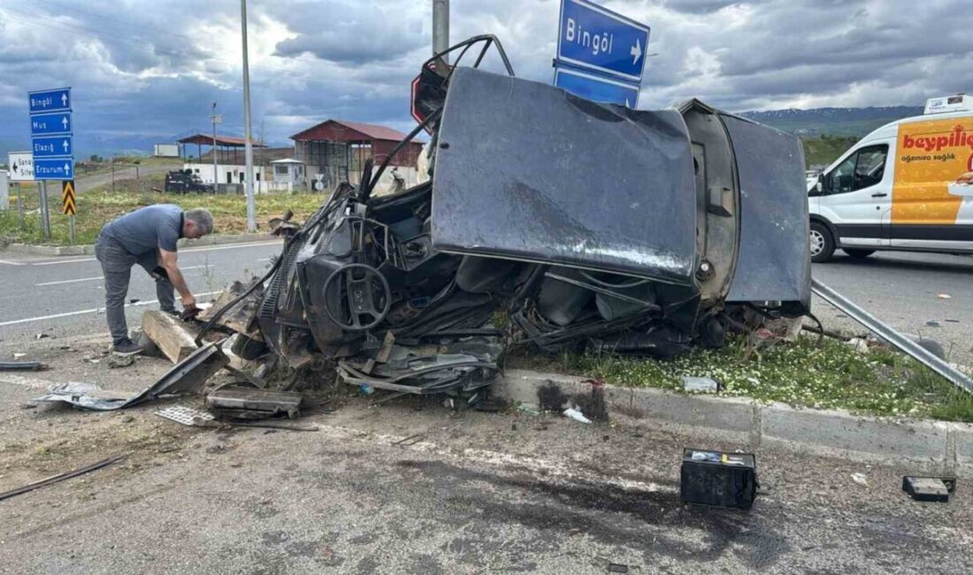 Bingöl’de meydana gelen trafik kazasında hayvan yüklü bir kamyonun iki