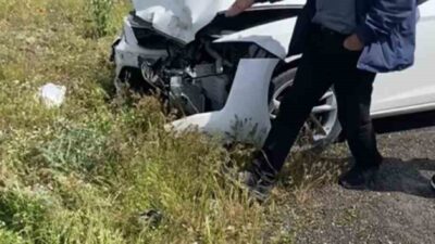 Bir kişinin yaralandığı zincirleme trafik kazası, Bingöl’ün merkezindeki Kervansaray mevkiinde
