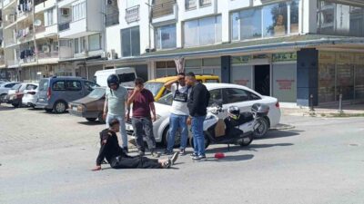 Antalya’nın Manavgat ilçesinde, motosiklet sürücüsü Serkan Dertli, bisikletli bir çocuğa