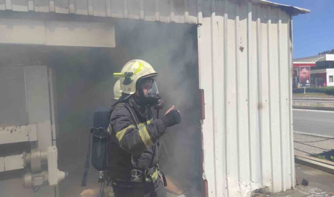 Bodrum ilçesinde bulunan bir marangozhanede çıkan yangın, itfaiye ekipleri tarafından