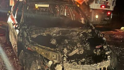 Bolu’da Meyitler Geçidi’nde seyir halindeyken alev alan bir otomobil kullanılamaz