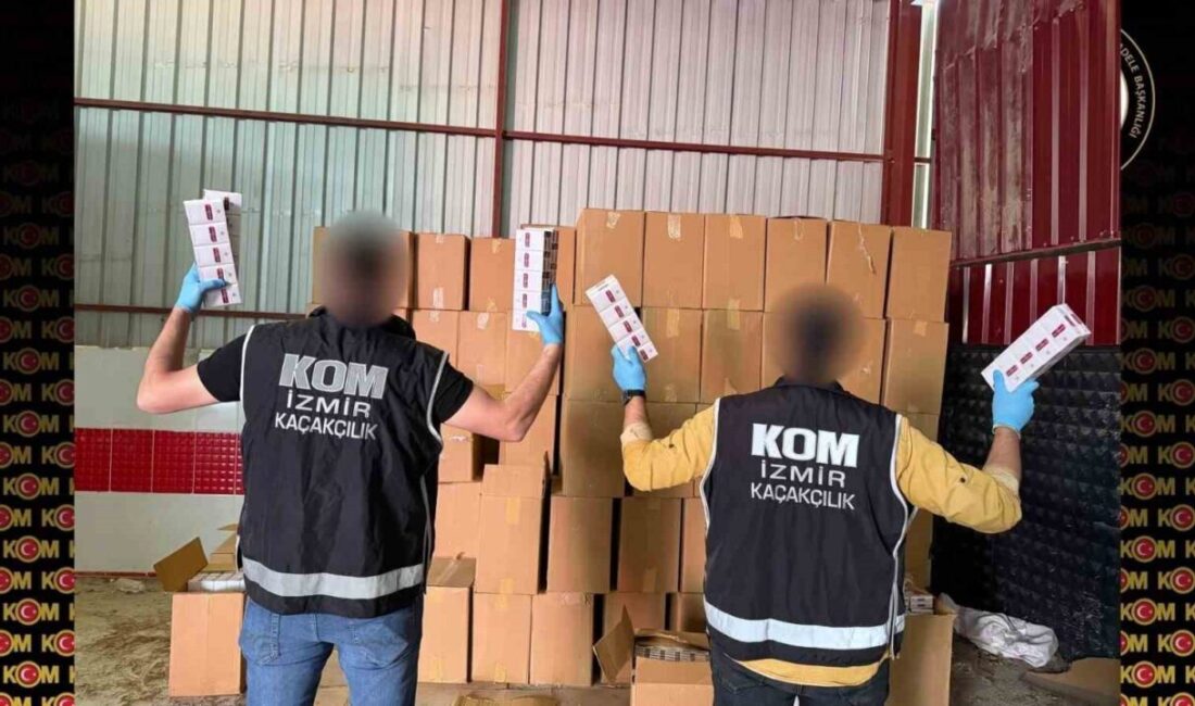 İzmir’in Bornova ilçesinde gerçekleştirilen operasyonda, piyasa değeri yaklaşık 10 milyon