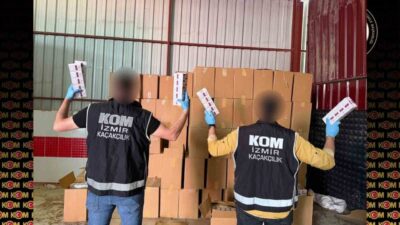 İzmir’in Bornova ilçesinde gerçekleştirilen operasyonda, piyasa değeri yaklaşık 10 milyon