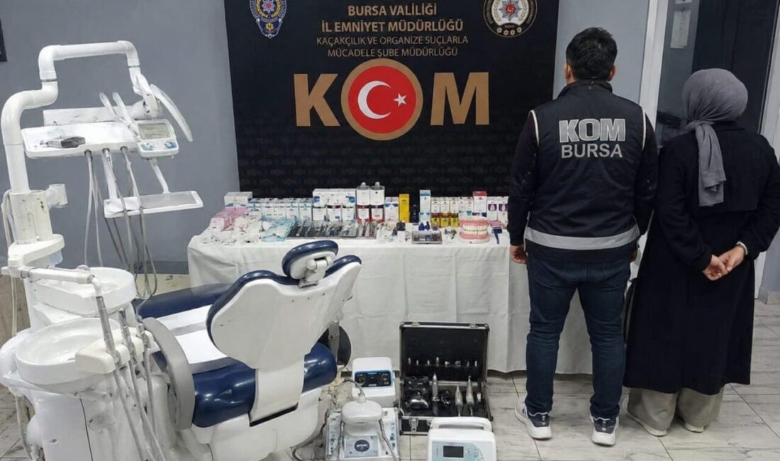 Bursa’nın İnegöl ilçesinde, KOM polis ekipleri tarafından gerçekleştirilen operasyonda sahte