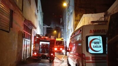 Bursa’nın Osmangazi ilçesindeki bir tekstil atölyesinde meydana gelen yangın, itfaiye