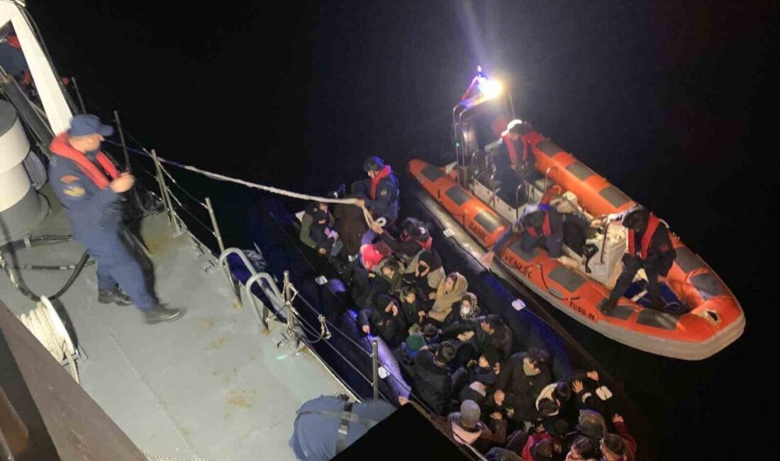 Ezine ilçesine bağlı Sahil Güvenlik Mobil Radarı MORAD-7 tarafından tespit
