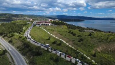Çekerek ilçesinde bulunan Millet Bahçesi, hafta sonunda büyük ilgi gördü.