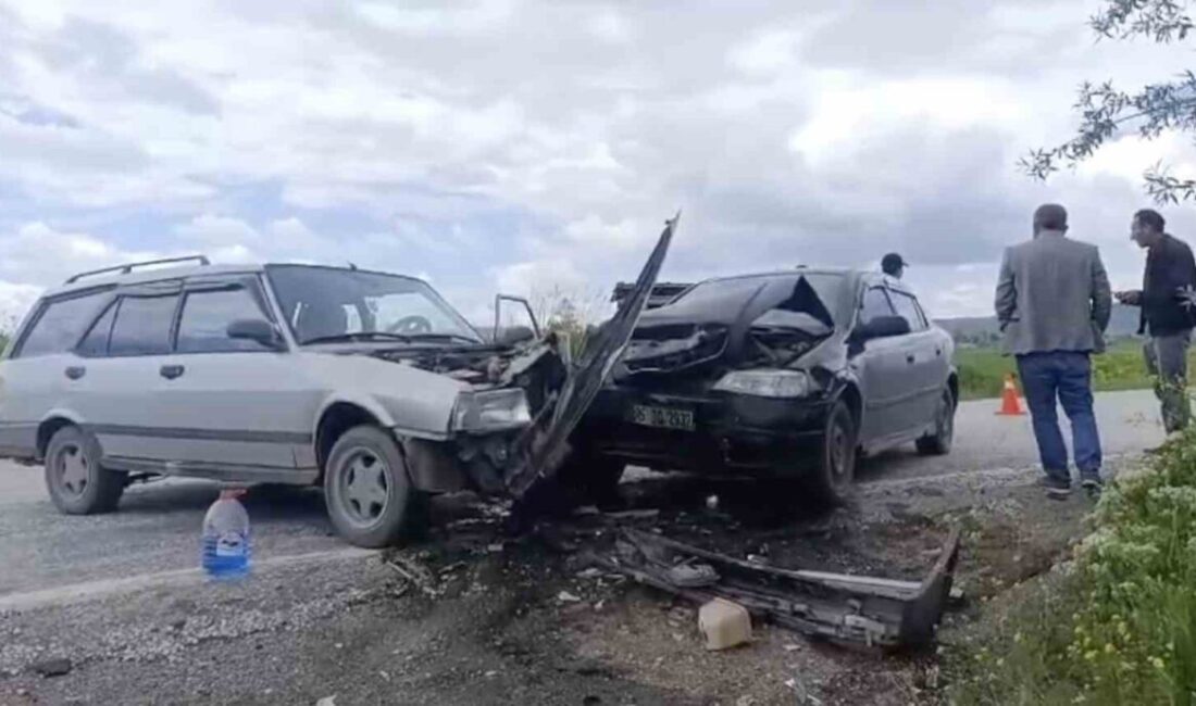 Çorum’un Boğazkale ilçesinde meydana gelen trafik kazasında, iki aracın kavşakta