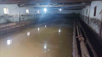 Çorum’un Sungurlu ilçesine etkili olan şiddetli sağanak yağış nedeniyle su