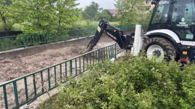 Karabük’ün Yenice ilçesine bağlı Bağbaşı köyünde, Dabazlar Mahallesi’nde şiddetli yağmurların