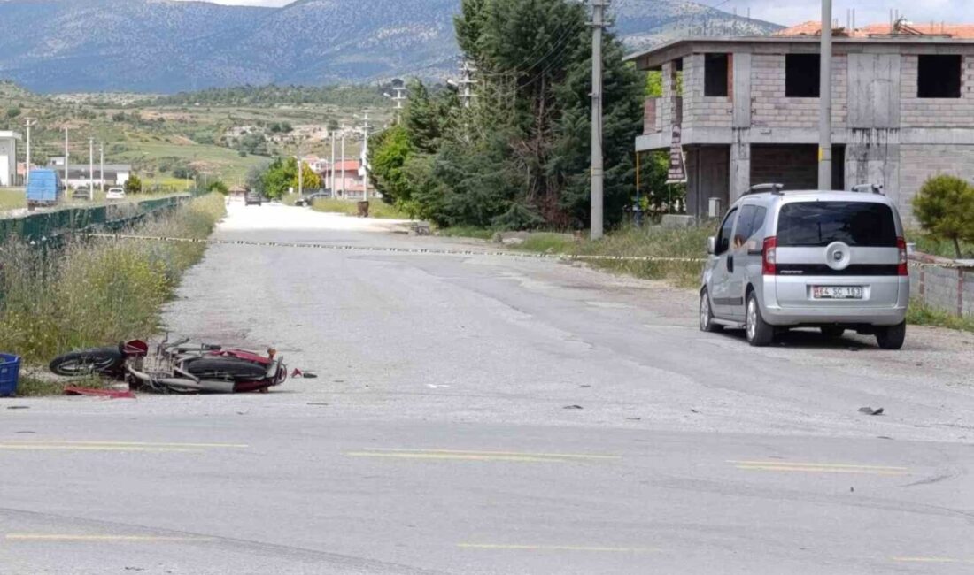 Denizli’nin Çivril ilçesinde meydana gelen trafik kazasında motosiklet sürücüsü hayatını