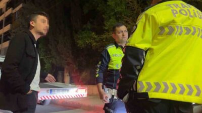 Burdur’da polis ekibinin dur ihtarına uymayarak kaçan alkollü bir sürücü,