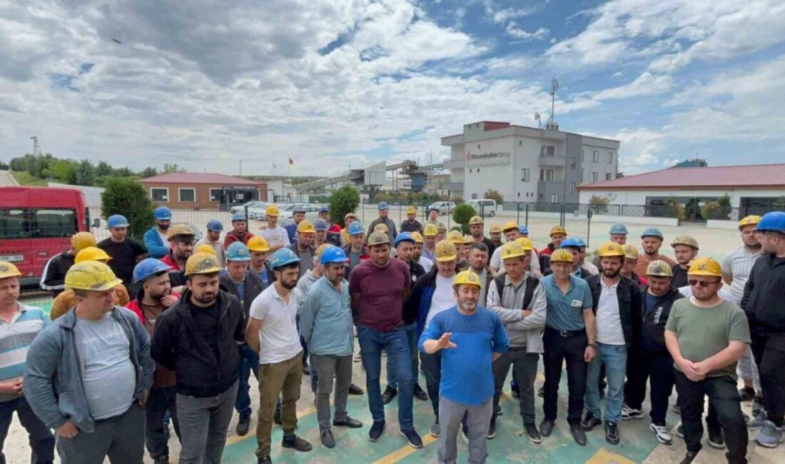Edirne’deki bir maden ocağında işçilerin maaşlarını alamadıkları ve tazminat haklarının