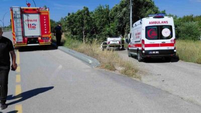 Edremit ilçesinde bugün sabah saatlerinde meydana gelen tek taraflı trafik