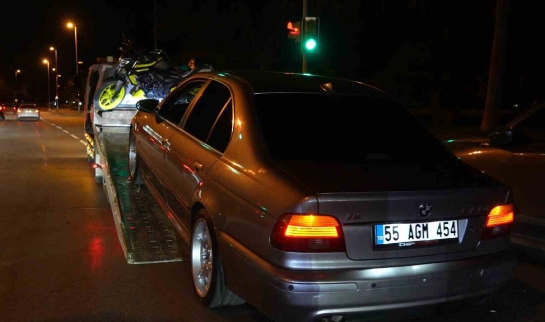 Bafra ilçesinden İstanbul’a getirdiği yeni otomobiliyle Kadıköy’de trafik denetimine takılan