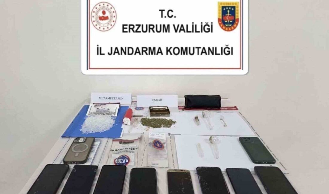 Erzurum ve Artvin illerinde uyuşturucuyla mücadele kapsamında düzenlenen operasyonda 8