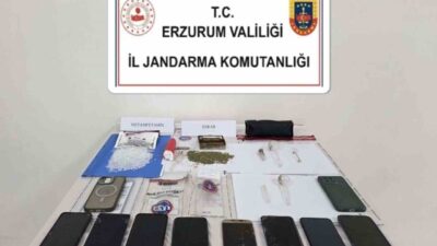 Erzurum ve Artvin illerinde uyuşturucuyla mücadele kapsamında düzenlenen operasyonda 8
