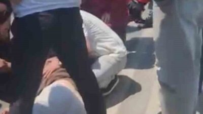 Fatih Eminönü’nde Kantarcılar otobüs durağının bulunduğu Ragıp Gümüşpala Caddesi’nde meydana